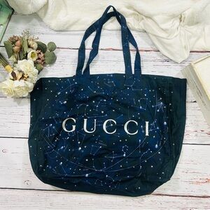 Gucci Galaxy X Large Cloth Tote shopping bag NWOT